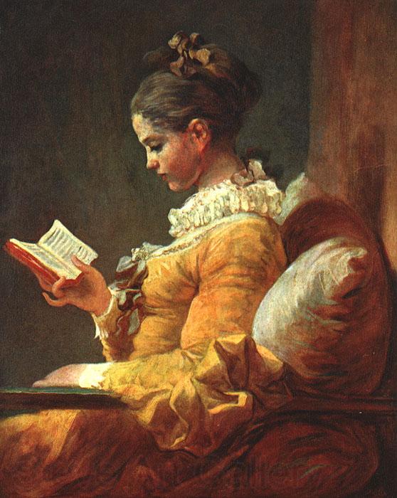 Jean-Honore Fragonard Young Girl Reading Spain oil painting art